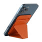 Foldable Ultra Thin Magnetic Cardholder Phone Kickstand Orange