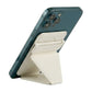 Foldable Ultra Thin Magnetic Cardholder Phone Kickstand White