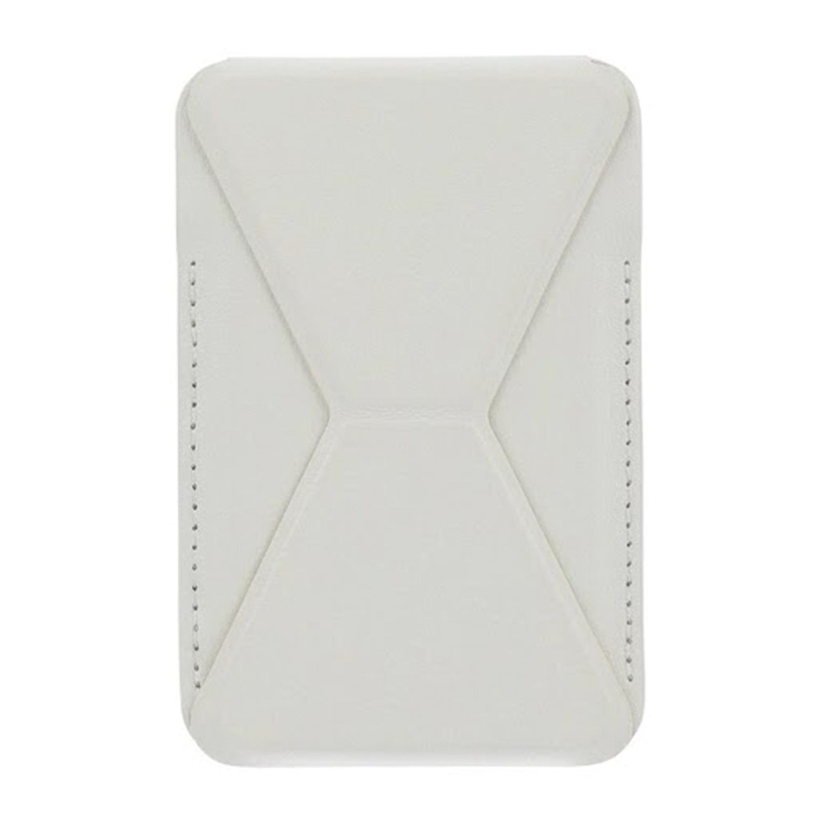 Foldable Ultra Thin Magnetic Cardholder Phone Kickstand White