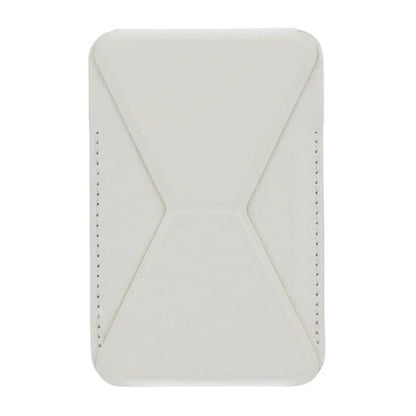 Foldable Ultra Thin Magnetic Cardholder Phone Kickstand White