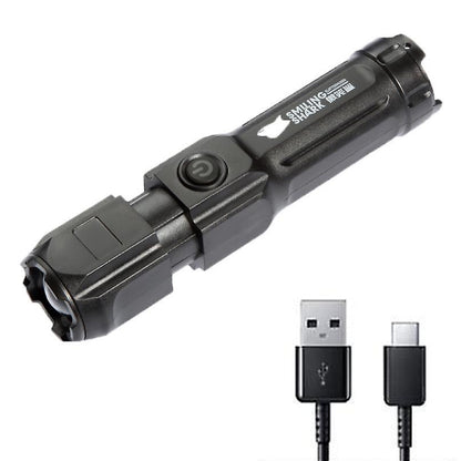 Uppladdningsbar USB Ficklampa Vattentät - 100000 Lumen