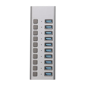 USB Multiadapter med 10st USB-A 3.0 uttag (48W)