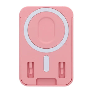 Utfällbar korthållare med MagSafe och stativ - Rosa